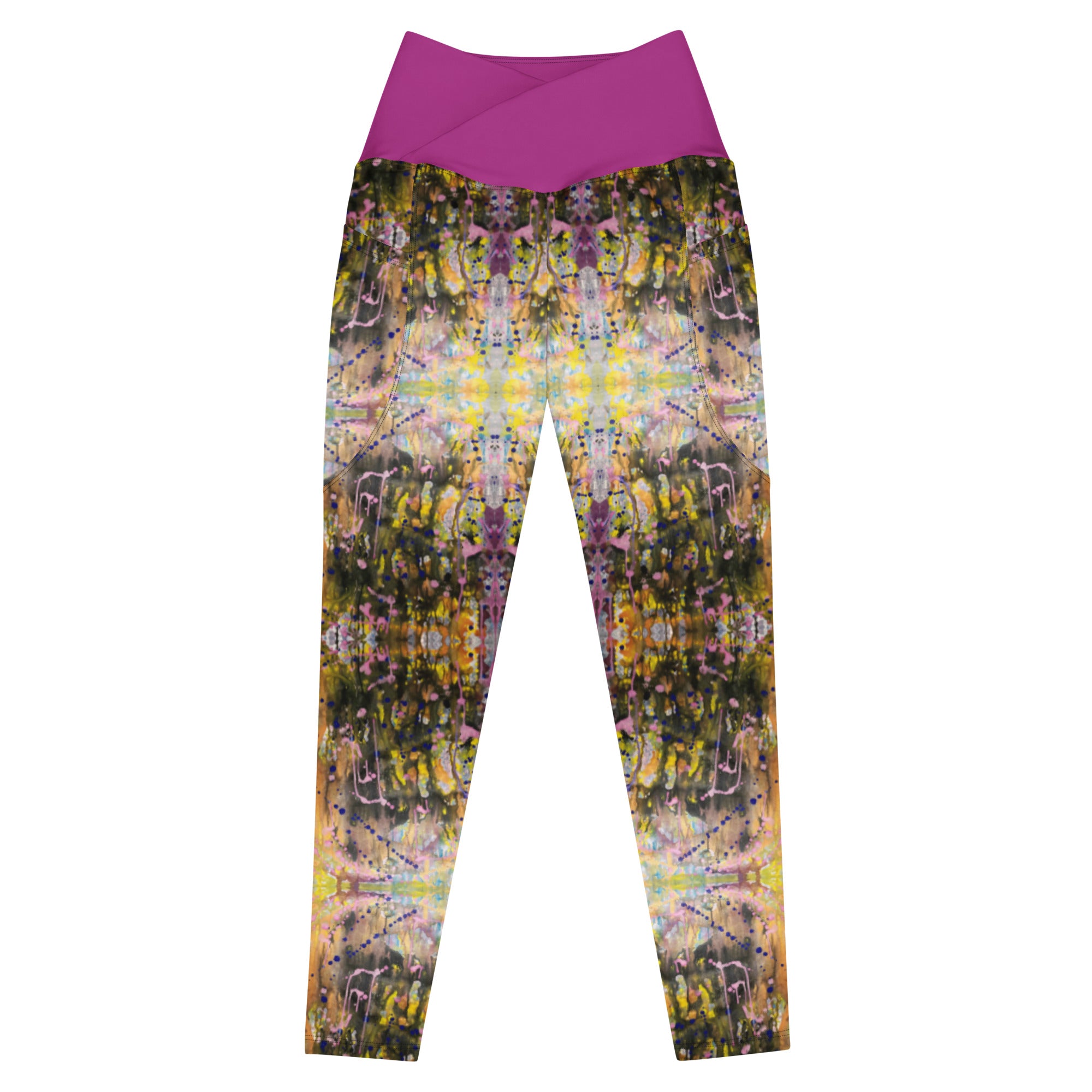 Crossover leggings, too much drip – The Pastel Abstract