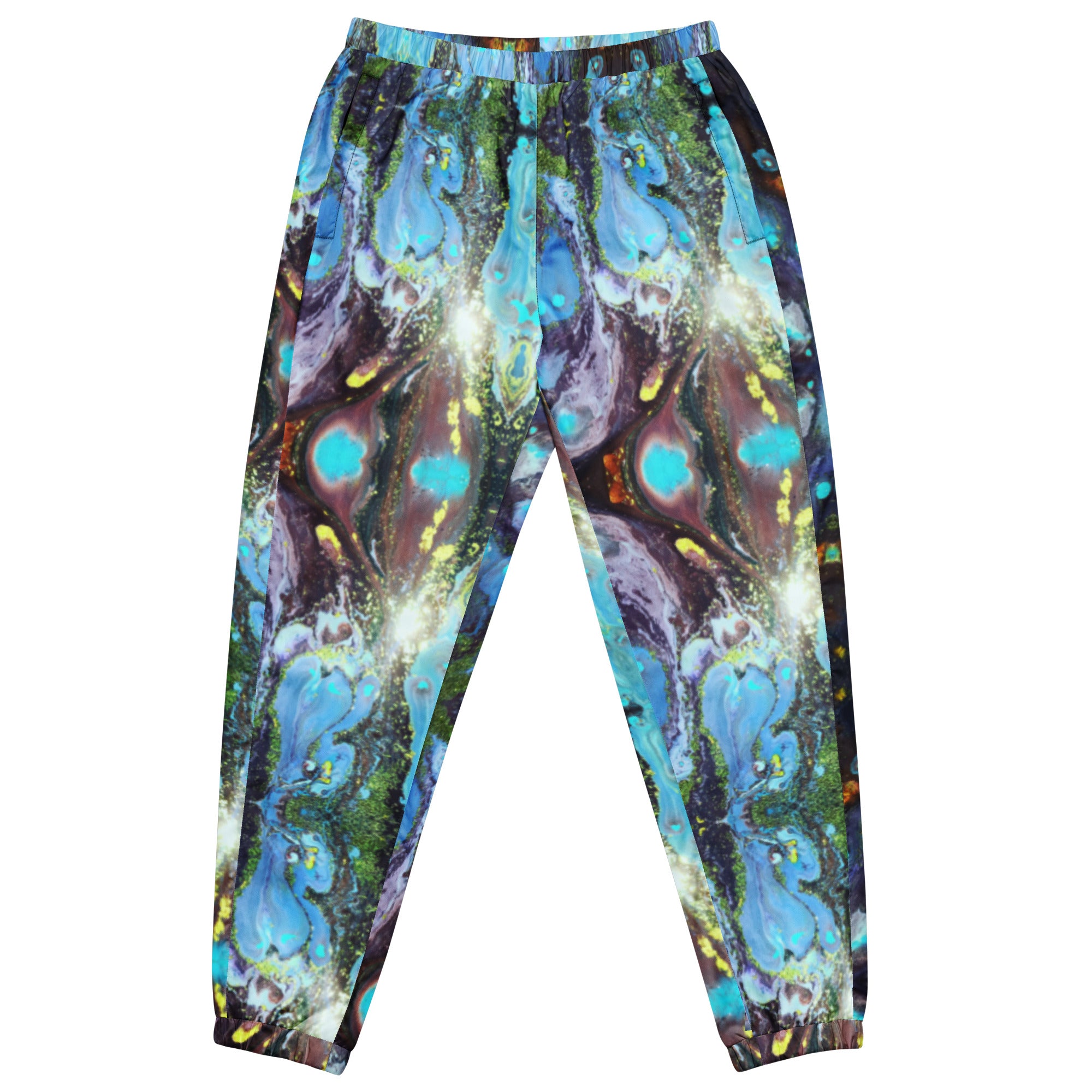 Unisex track pants, blue galaxy – The Pastel Abstract