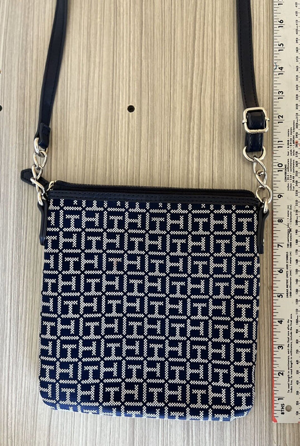 Tommy Hilfiger Julia Monogram Jacquard North South Crossbody