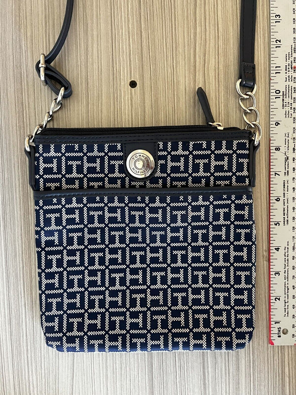 Tommy Hilfiger Julia Monogram Jacquard North South Crossbody