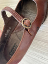 Born Brown Leather Mary Jane Strap Comfort Heel Shoes Women’s Sz 8.5M US/40EU