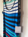 calvin klein beach dress maxi stripes size L