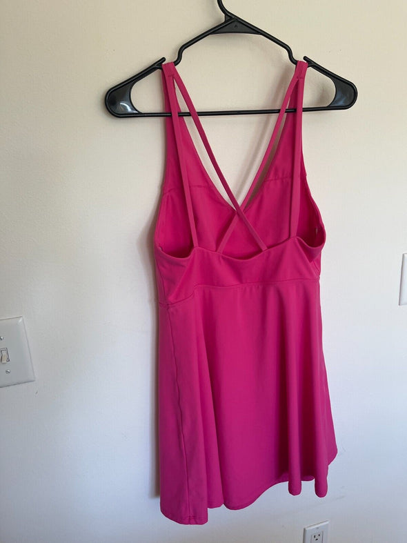 hot pink halara dress size medium- skater dress- golf dress