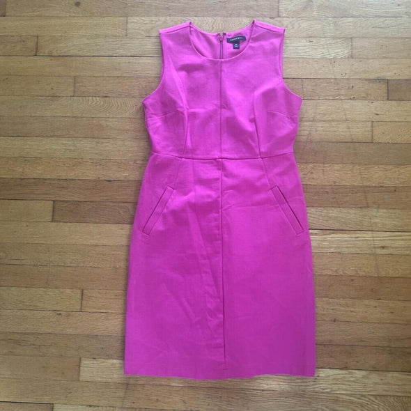 Land's End Sleeveless Pink Sheath Dress 10P - Braden Fine Art