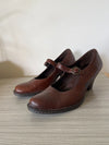 Born Brown Leather Mary Jane Strap Comfort Heel Shoes Women’s Sz 8.5M US/40EU