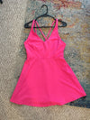 hot pink halara dress size medium- skater dress- golf dress