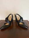 Franco Sarto “Trish” pumps- Mary Jane slingbacks - almond toe- 3 inch heel - Braden Fine Art