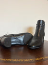 Anne Klein Boots Womens 7.5 Iflex Chelsea Ankle Booties Black Side Zip Low Heels