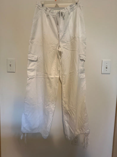 white draw string cargo pants size L target brand