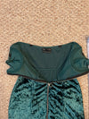 NWT Urban Outfitters Green Velvet Zip Front Dress Size small