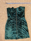 NWT Urban Outfitters Green Velvet Zip Front Dress Size small