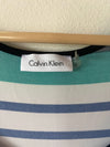 calvin klein beach dress maxi stripes size L