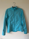 Pearl Izumi Womens Cycling Full Zip Jacket Sz L Long Sleeves Fitted Gray Blue