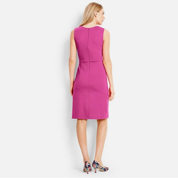 Land's End Sleeveless Pink Ponte Knit Sheath Dress 10P