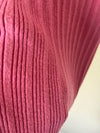 'pink rose' ribbed knit column dress sz M