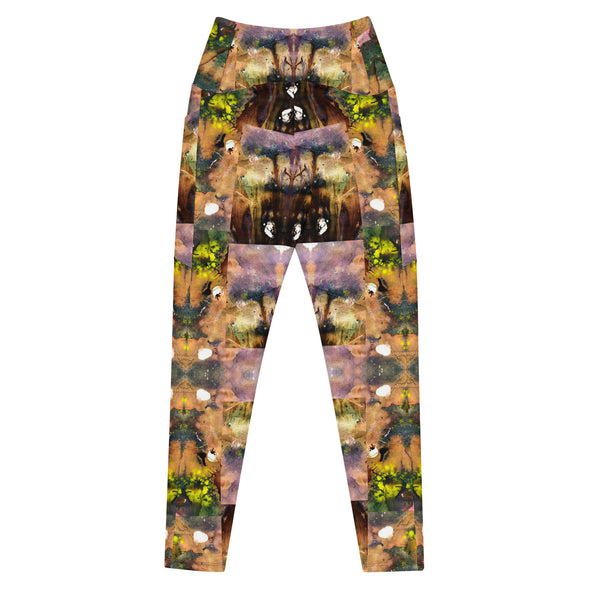 Crossover leggings, abstract cut
