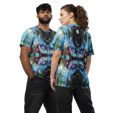 Recycled unisex sports jersey, Blue Galaxy